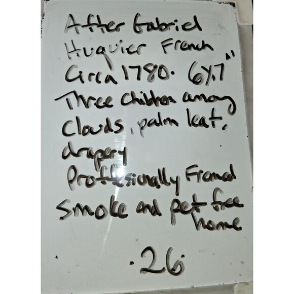 Vintage Cherub Wall Art Set Of 2 Framed Prints - Picture 8 of 8